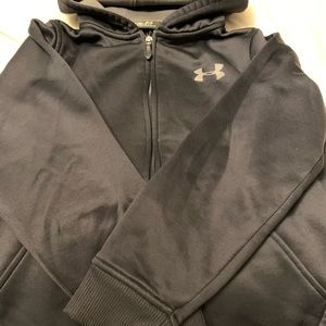 UA Youth Small black zip sweatshirt